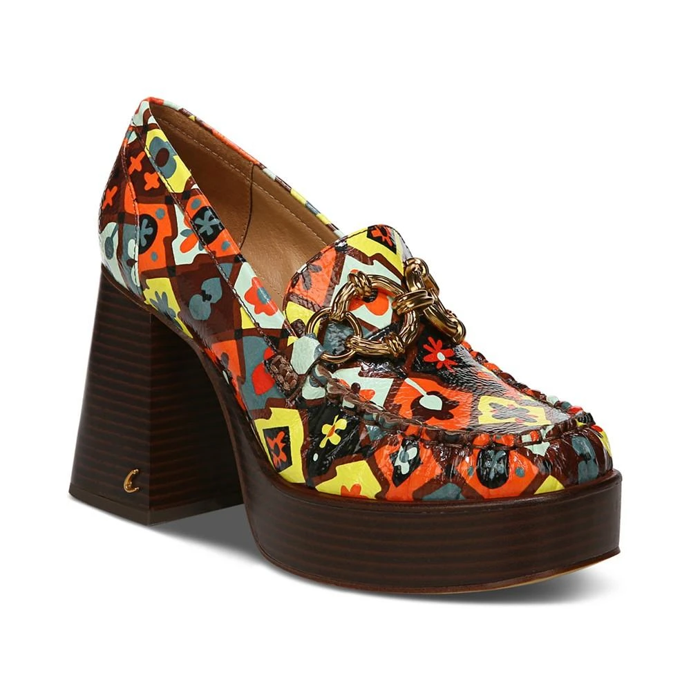 商品Sam Edelman|Circus by Sam Edelman Women's Susie Platform Block-Heel Loafers,价格¥765,第1张图片