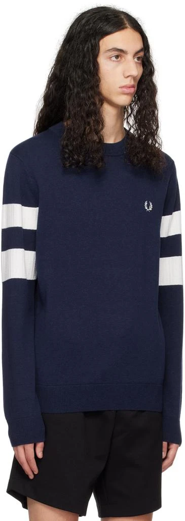 商品Fred Perry|Navy Tipped Sweater,价格¥561,第2张图片详细描述