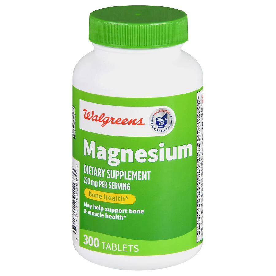 商品Walgreens|Magnesium 250 mg Tablets (300 days),价格¥125,第1张图片