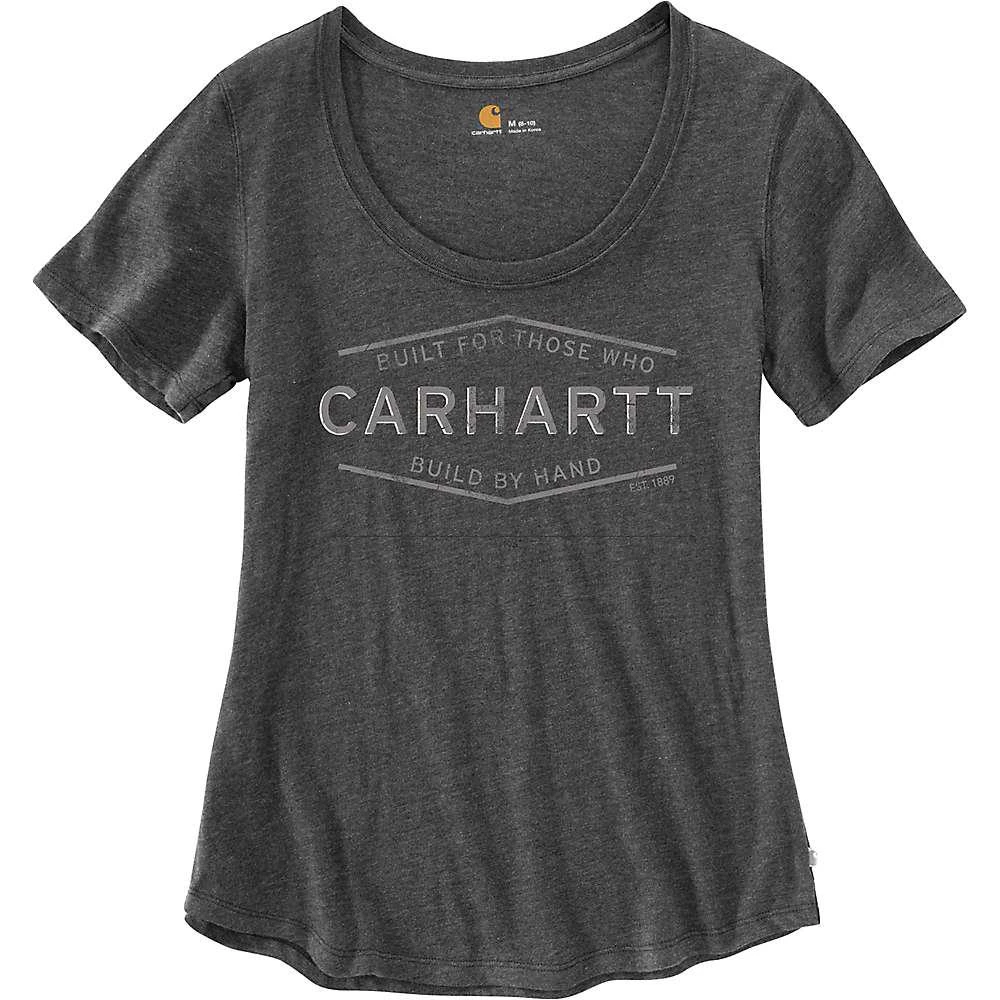 商品Carhartt|Carhartt Women's Lockhart Graphic Built by Hand SS Scoop-Neck T-Shirt,价格¥99,第1张图片
