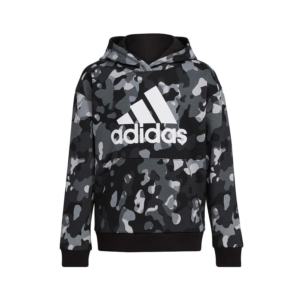 商品Adidas|Little Boys Long Sleeves Core Camo Allover Print Hooded Pullover,价格¥200,第1张图片