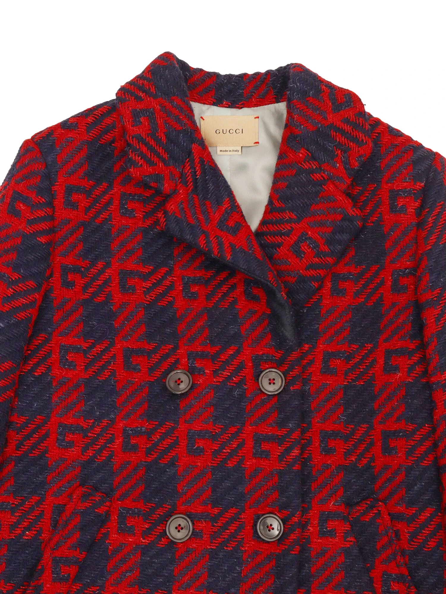 商品Gucci|Gucci 男童大衣 692713XWATJ4668 蓝色,价格¥5409,第3张图片详细描述