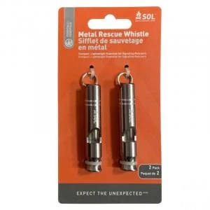 商品Sol|SOL - Rescue Metal Whistle 2-Pack,价格¥61,第1张图片