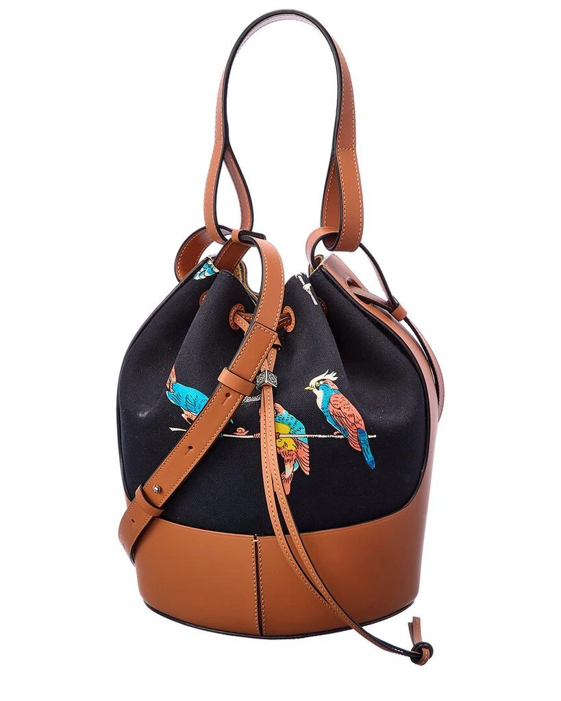 商品Loewe|Loewe Paula's Ibiza Balloon Canvas & Leather Bucket Bag,价格¥12835,第1张图片