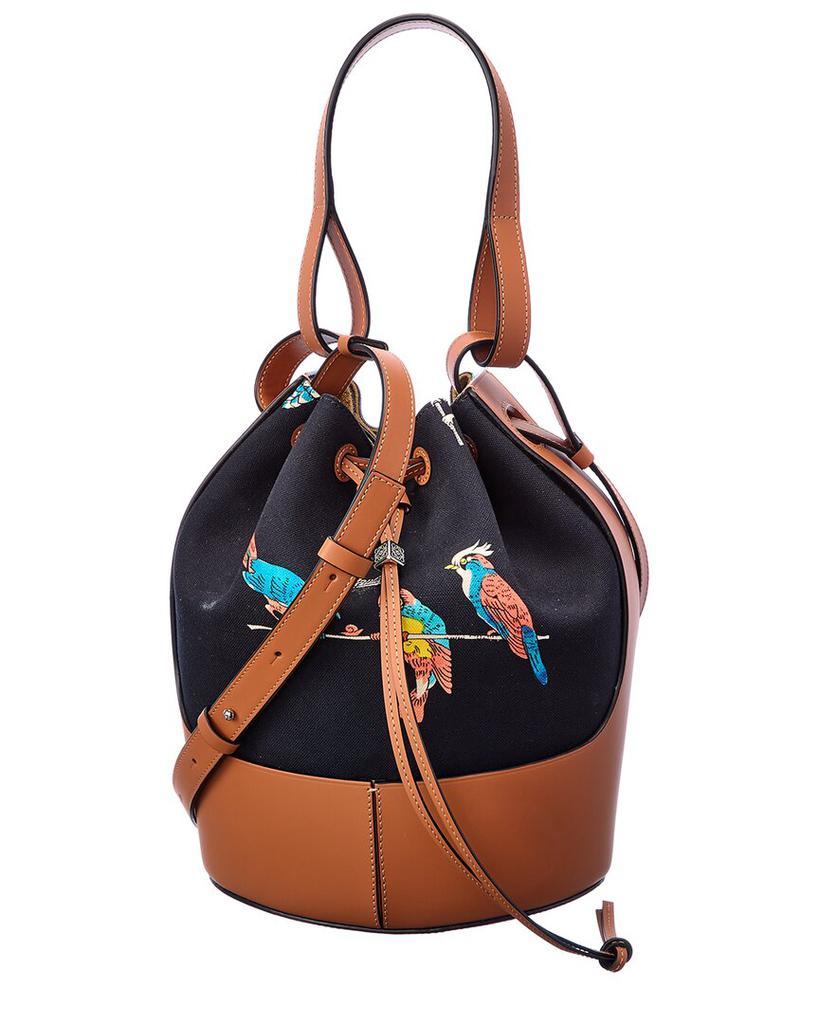 商品Loewe|Loewe Paula's Ibiza Balloon Canvas & Leather Bucket Bag,价格¥9519,第1张图片