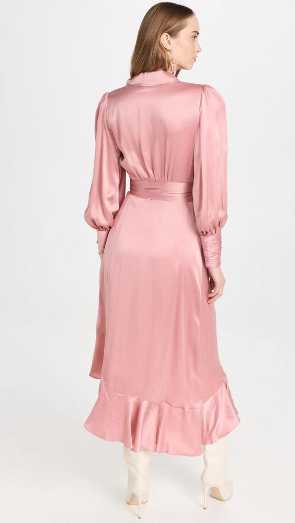 商品Zimmermann|Zimmermann 真丝裹身中长连衣裙,价格¥5069,第3张图片详细描述