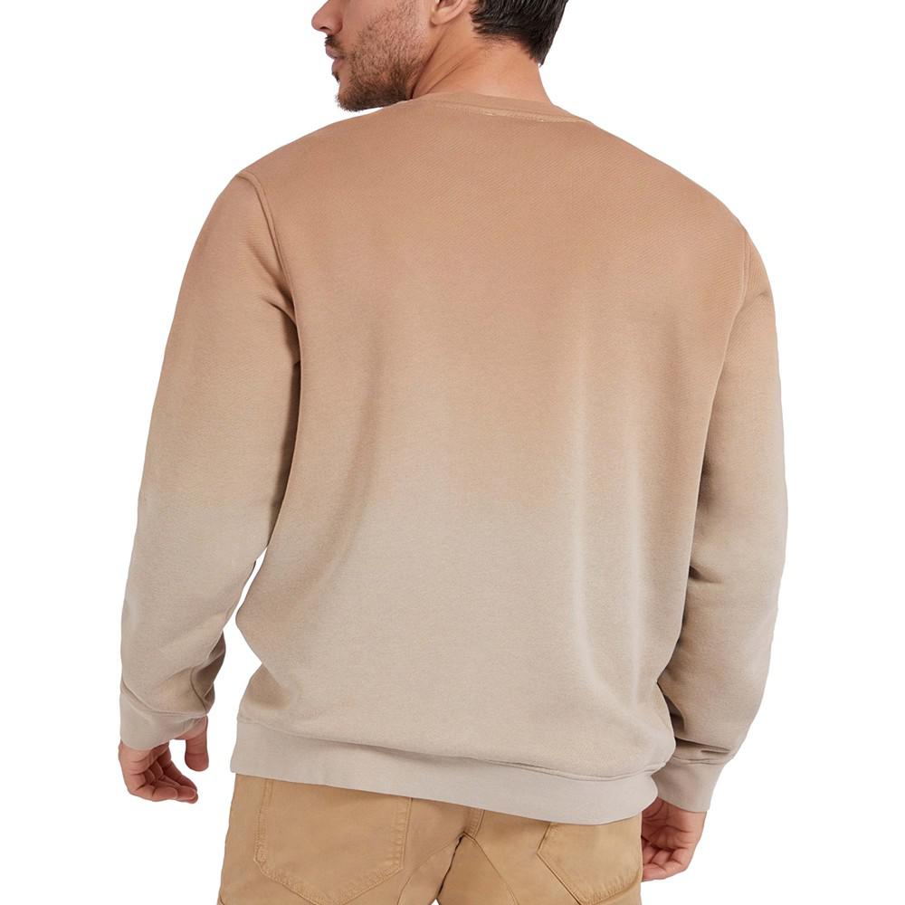 Men's Ombre Oversized Logo Pullover Sweatshirt商品第3张图片规格展示