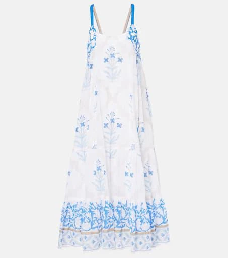 商品Juliet Dunn|Floral cotton midi dress,价格¥2751,第1张图片