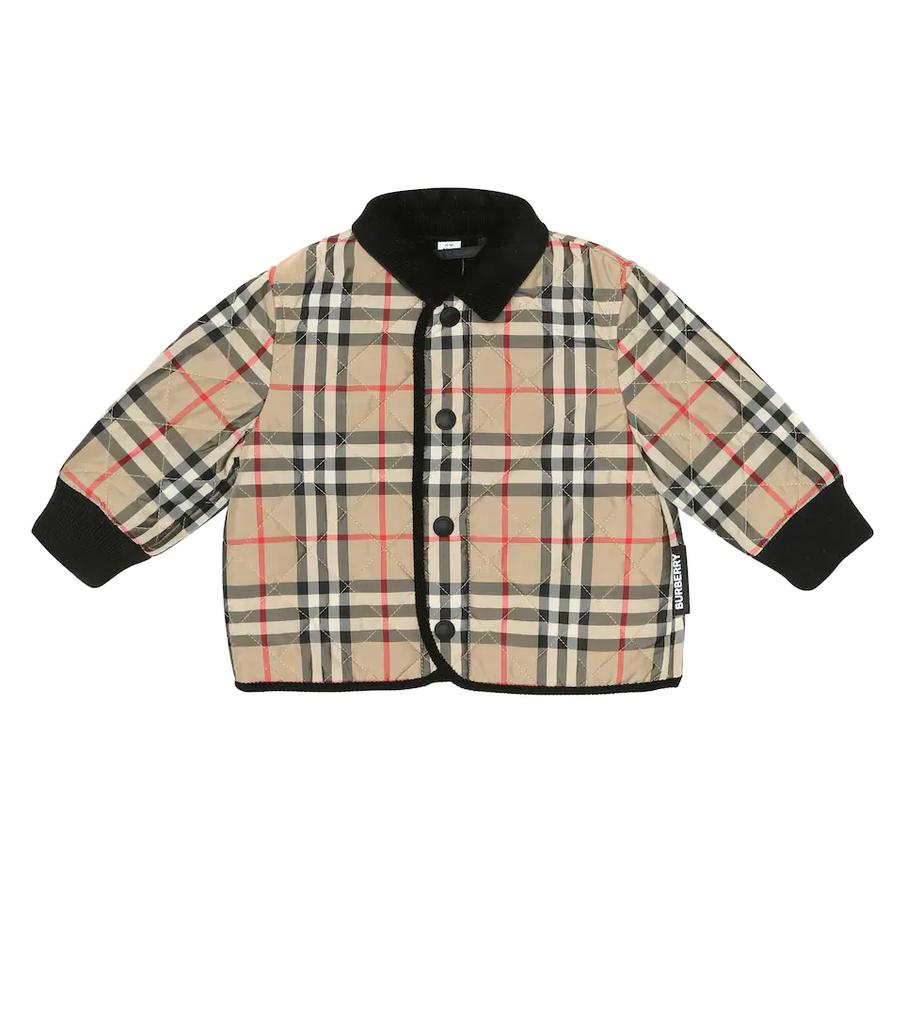 Baby checked quilted jacket商品第1张图片规格展示