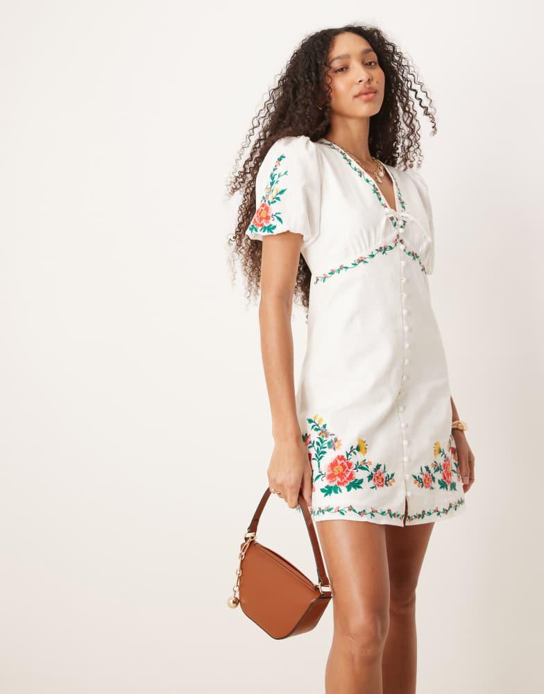 forever new floral mini dress Shop Forever New embroidered floral tea mini dress in white on Sale at  BeyondStyle – Get 31% Off Forever New embroidered floral tea mini dress in  white with Limited-Time Flash Deals, Exclusive