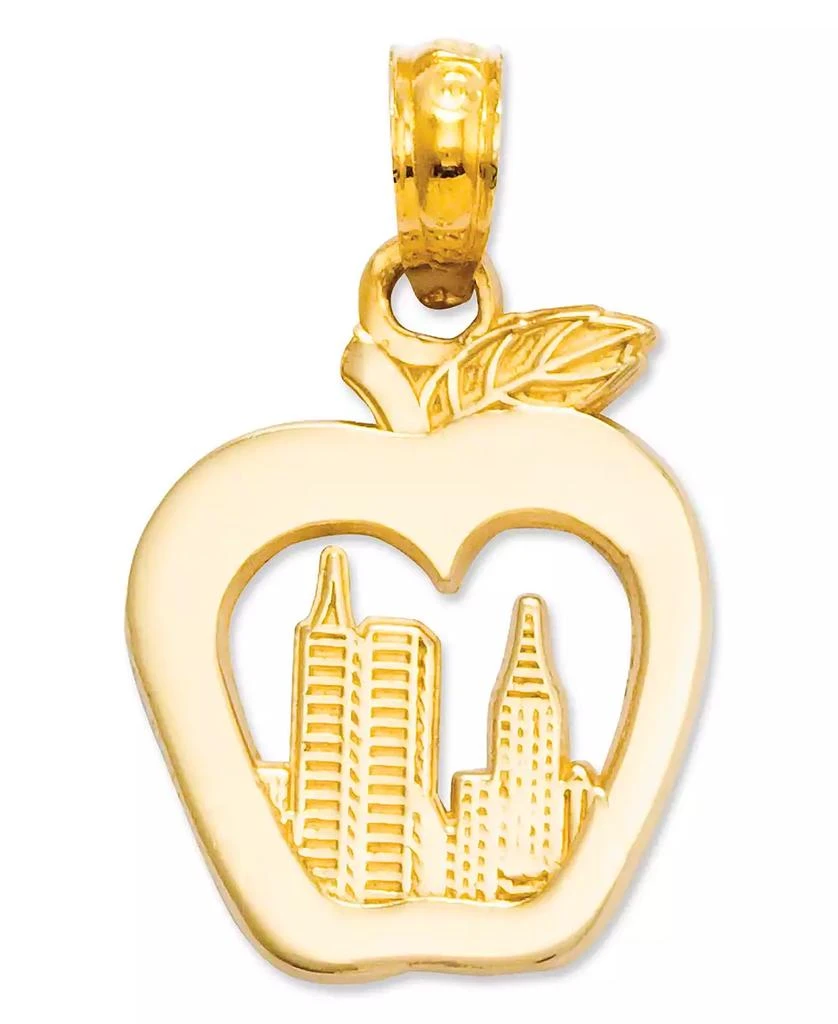 商品Macy's|14k Gold Charm, New York Skyline in Apple Charm,价格¥1286,第1张图片