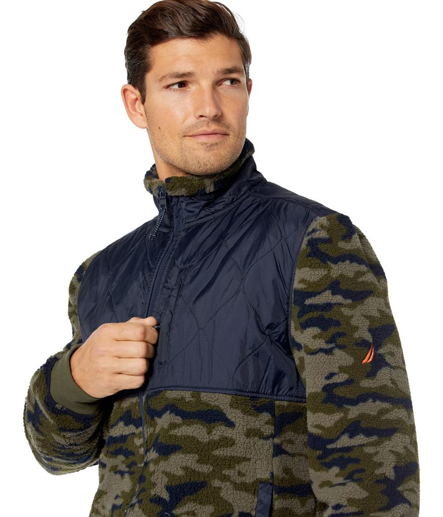 Quilted Camouflage Sherpa Fleece商品第3张图片规格展示