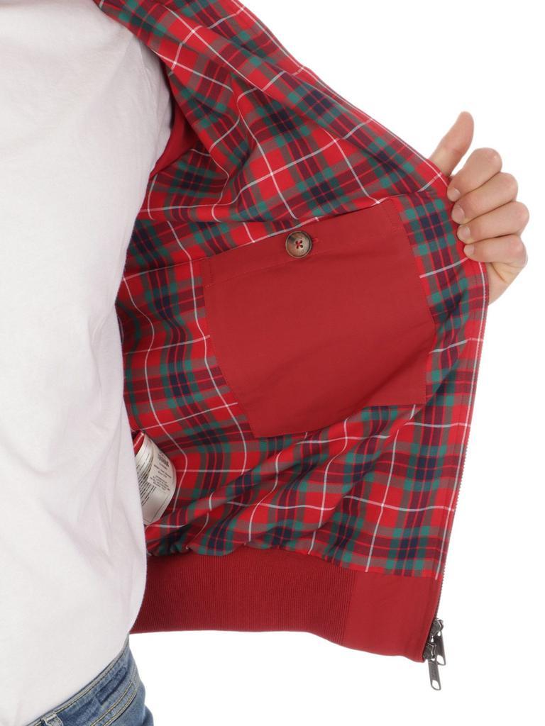 商品Baracuta|Baracuta Men's  Red Cotton Outerwear Jacket,价格¥3127,第7张图片详细描述