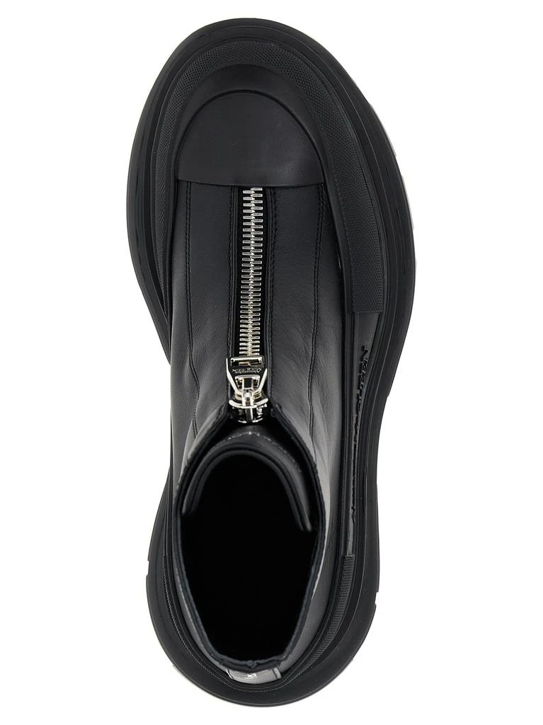 商品Alexander McQueen|Zip Tread Slick Boots, Ankle Boots Black,价格¥4381,第3张图片详细描述