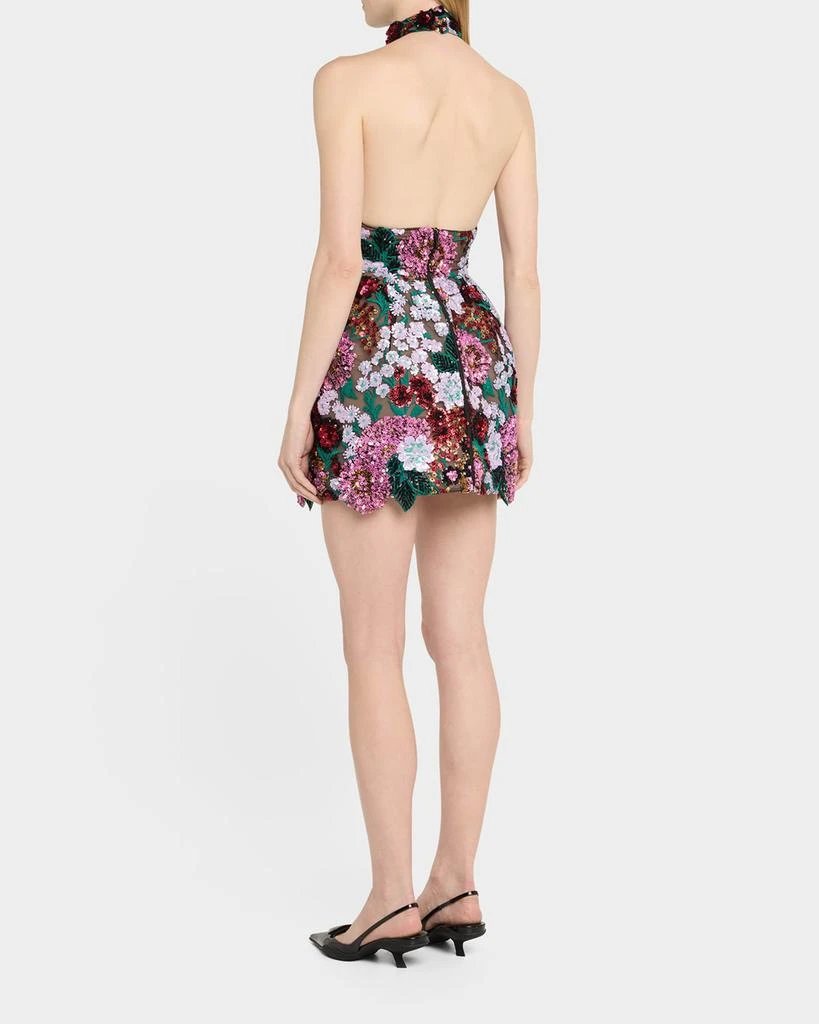 商品BRONX AND BANCO|Deirdre Sequin Embroidered Halter Mini Dress,价格¥6152,第3张图片详细描述