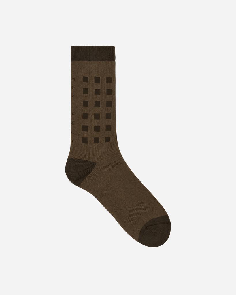 Square Dot Socks Brown商品第1张图片规格展示