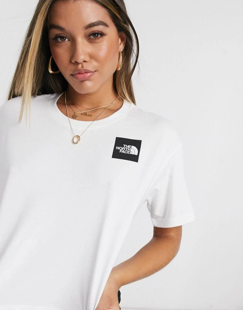 商品The North Face|The North Face Fine cropped t-shirt in white,价格¥46,第3张图片详细描述