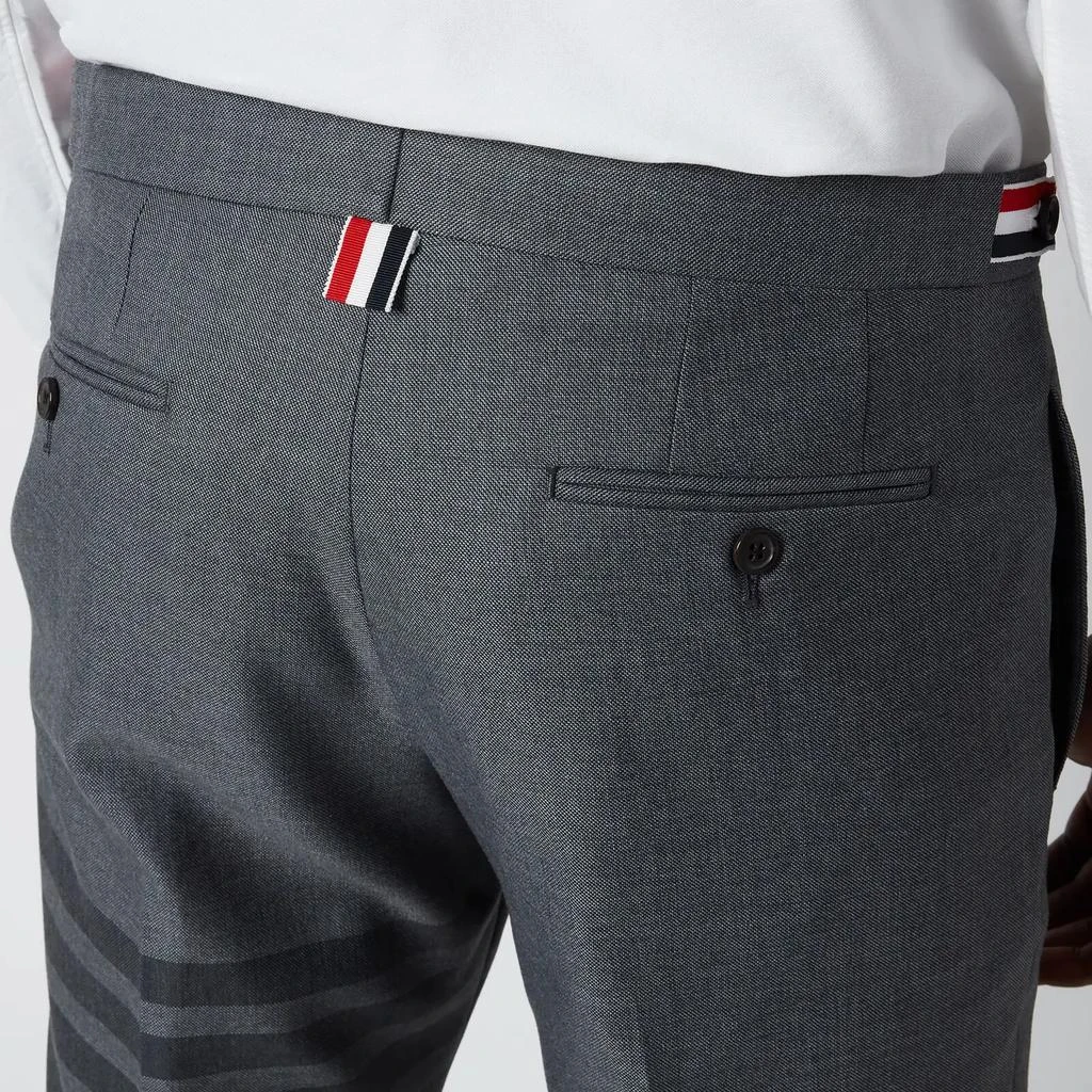 商品Thom Browne|Thom Browne Men's Low Rise Skinny Side Tab Trousers - Medium Grey,价格¥2855,第5张图片详细描述