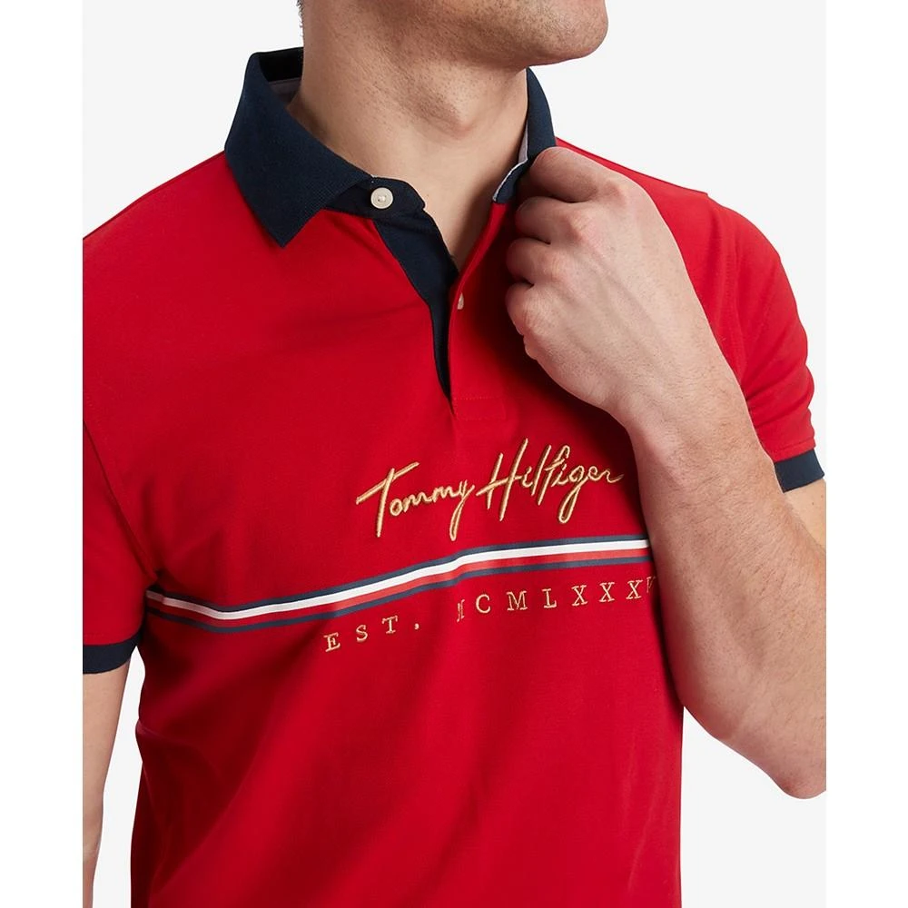商品Tommy Hilfiger|Men's Baldwin THFlex Stretch Custom Fit Polo Shirt,价格¥356,第4张图片详细描述