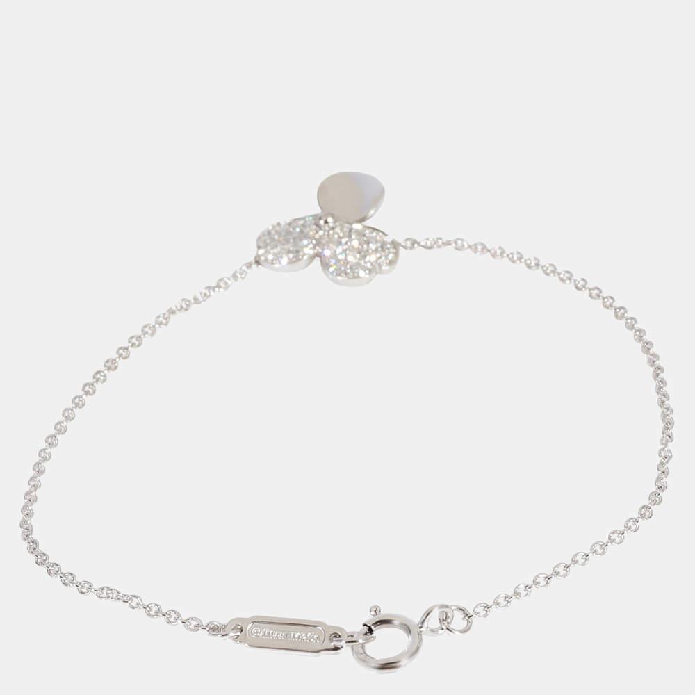 商品[二手商品] Tiffany & Co.|Tiffany & Co. Paper Flowers Diamond Bracelet in 950 Platinum 0.17 CTW,价格¥15531,第5张图片详细描述