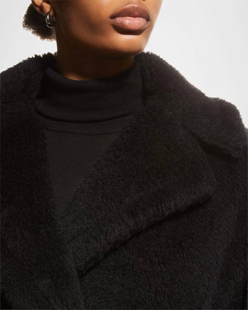商品Max Mara|Alpaca-Silk Teddy Knit Coat, Black,价格¥34150,第5张图片详细描述