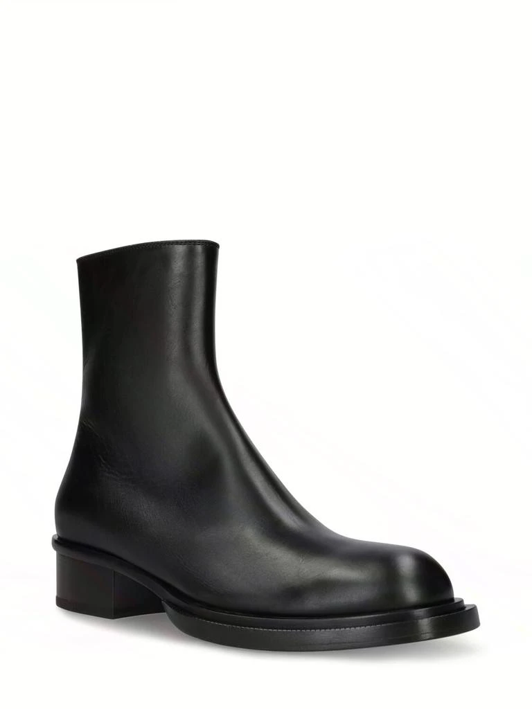 商品Alexander McQueen|Cuban Stack Leather Boots,价格¥11250,第2张图片详细描述