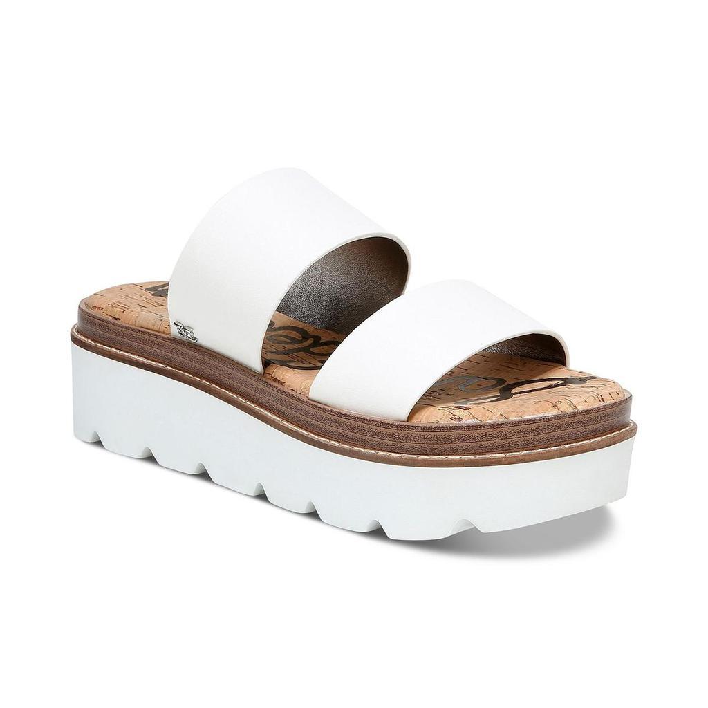 商品Sam Edelman|Sam Edelman Womens Raul Open Toe Slip On Flatform Sandals,价格¥184-¥582,第1张图片