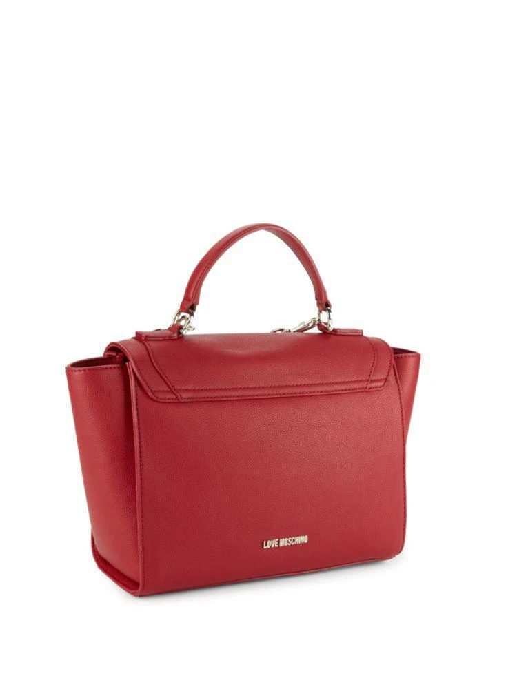 商品Moschino|Peace Faux Leather Top Handle Bag,价格¥1416,第4张图片详细描述