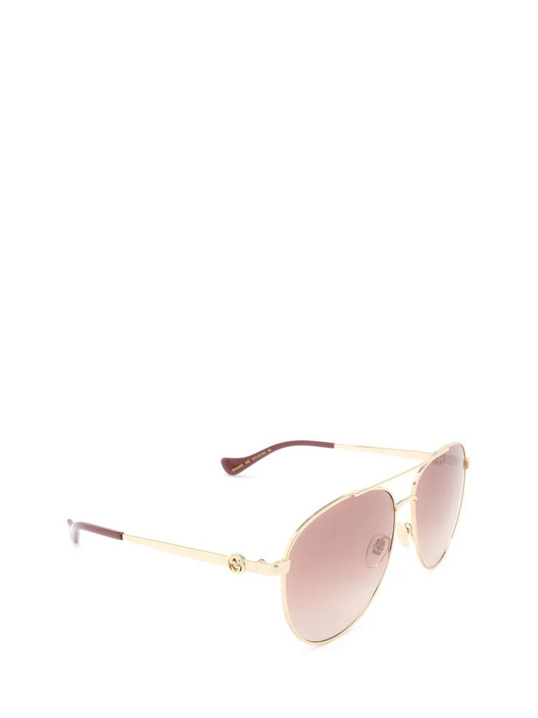 商品Gucci|Gucci Eyewear Aviator Frame Sunglasses,价格¥2232,第2张图片详细描述