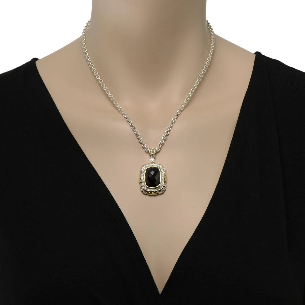 商品Charles Krypell|Charles Krypell Women's Sterling Silver and 18K Gold Necklace,价格¥10337,第2张图片详细描述