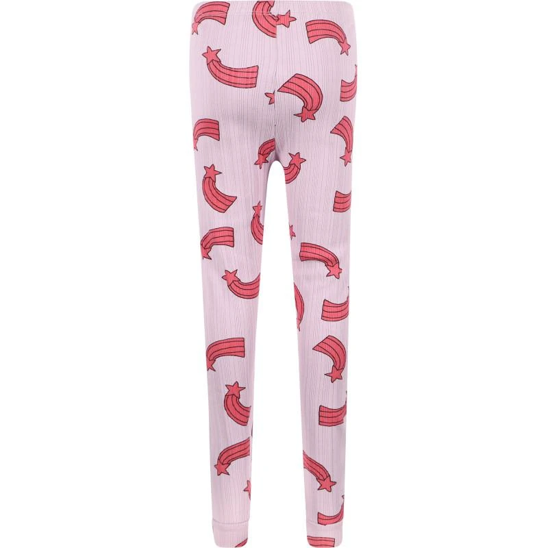 商品Mini Rodini|Shooting star ribbed leggings in lilac,价格¥342,第2张图片详细描述
