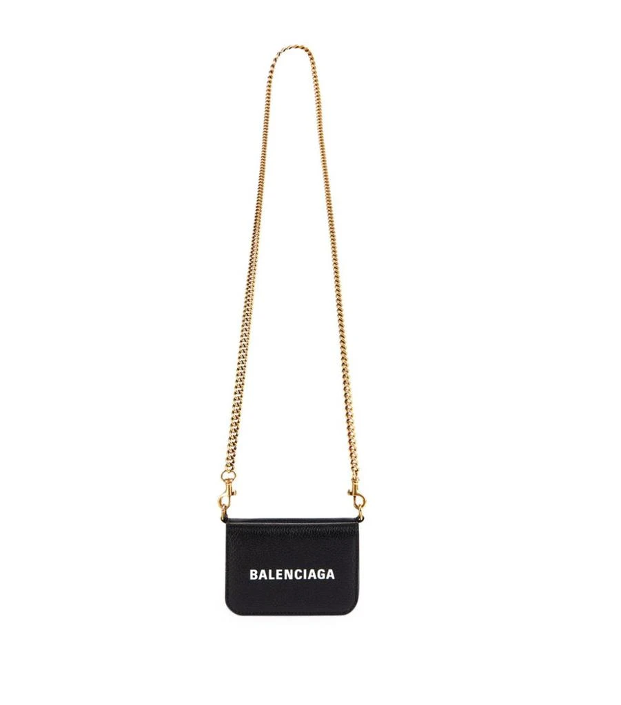 商品Balenciaga|Mini Leather Chain Wallet,价格¥5422,第1张图片