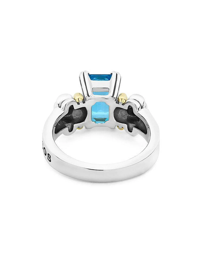 商品LAGOS|Sterling Silver & 18K Yellow Gold Glacier Blue Topaz Ring,价格¥3763,第4张图片详细描述