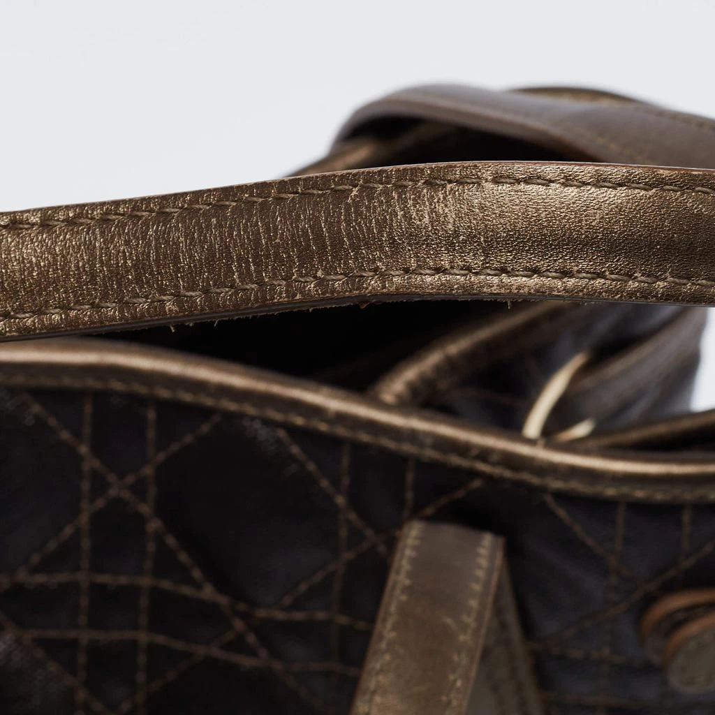 Dior Metallic Brown Cannage Coated Canvas Medium Panarea Tote 商品