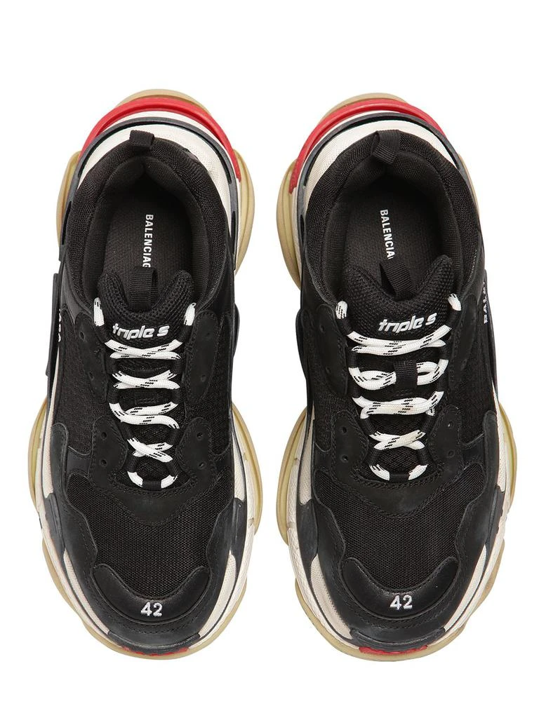 商品Balenciaga|Triple S Suede Leather & Mesh Sneakers,价格¥8461,第5张图片详细描述