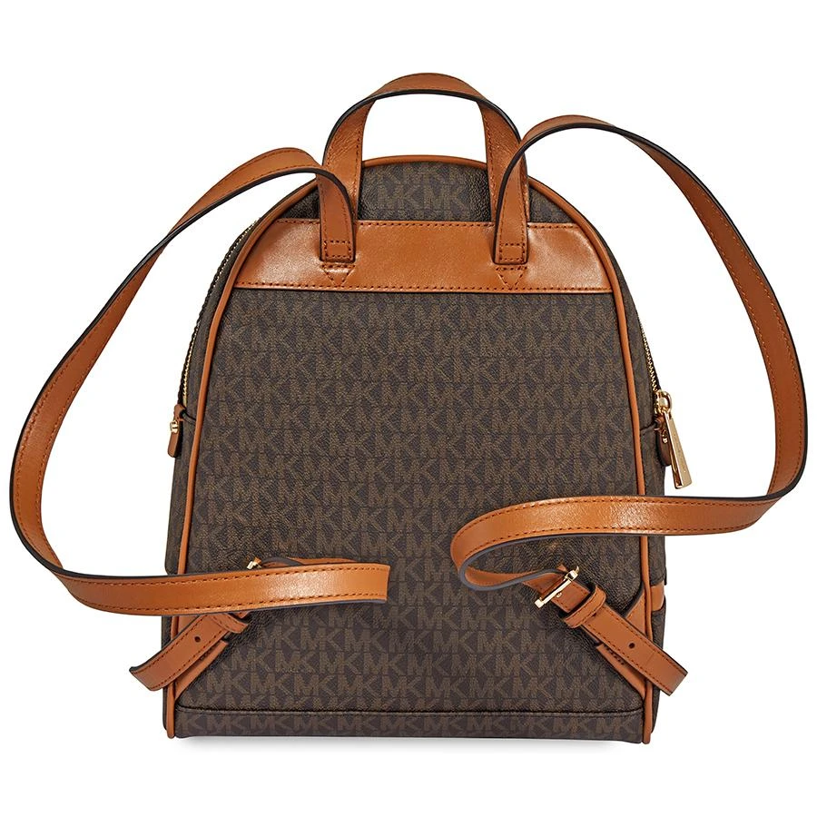 商品Michael Kors|Michael Kors Rhea Medium Logo Print Backpack - Brown,价格¥1811,第3张图片详细描述