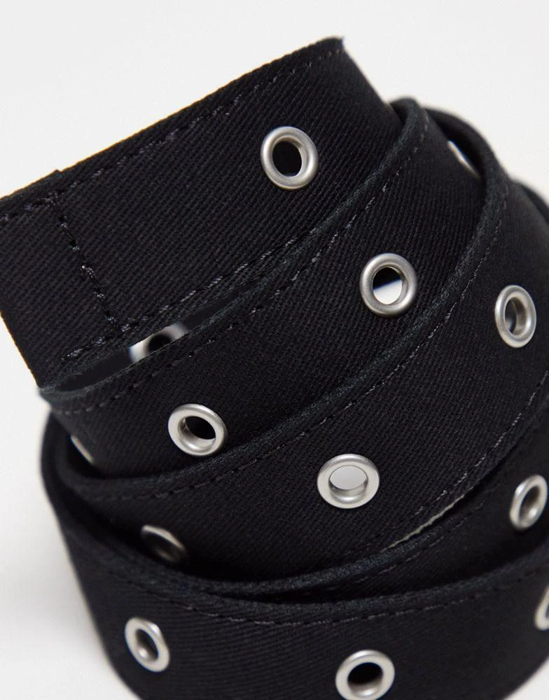 商品Levi's|Levi's fabric grommet belt in black ,价格¥224,第3张图片详细描述