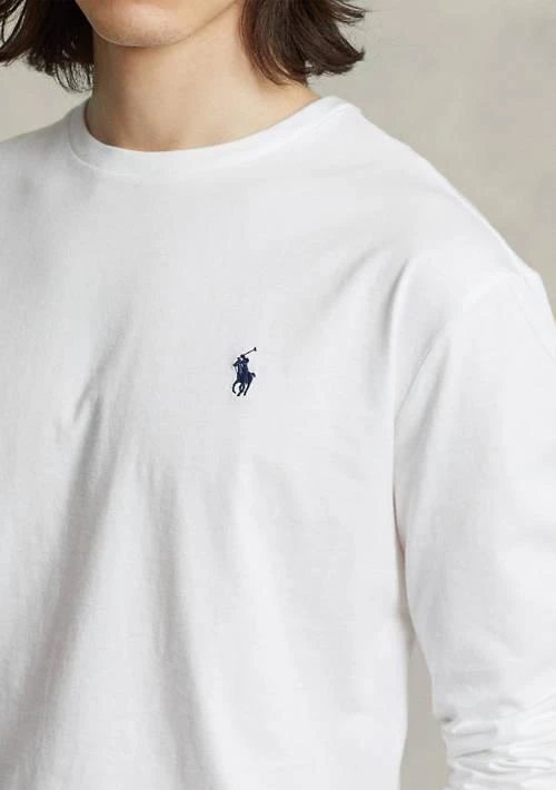 商品Ralph Lauren|Ralph Lauren Classic Fit Jersey Long Sleeve T Shirt,价格¥308,第3张图片详细描述