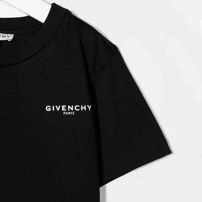 商品Givenchy|大童款 黑色圆领棉质短袖T恤【香港仓极速发货】,价格¥1404,第5张图片详细描述