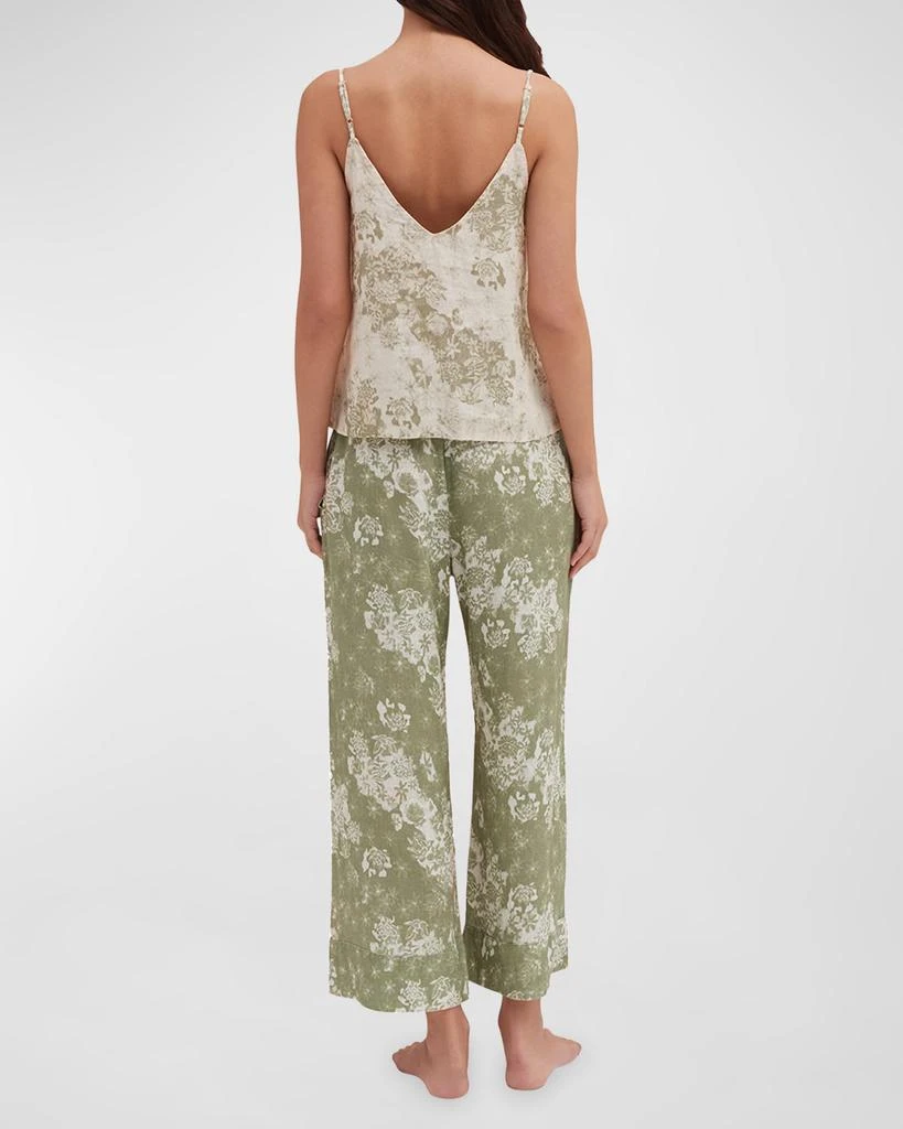 商品Desmond & Dempsey|Floral Leopard-Print Cami & Pants Pajama Set,价格¥2070,第4张图片详细描述