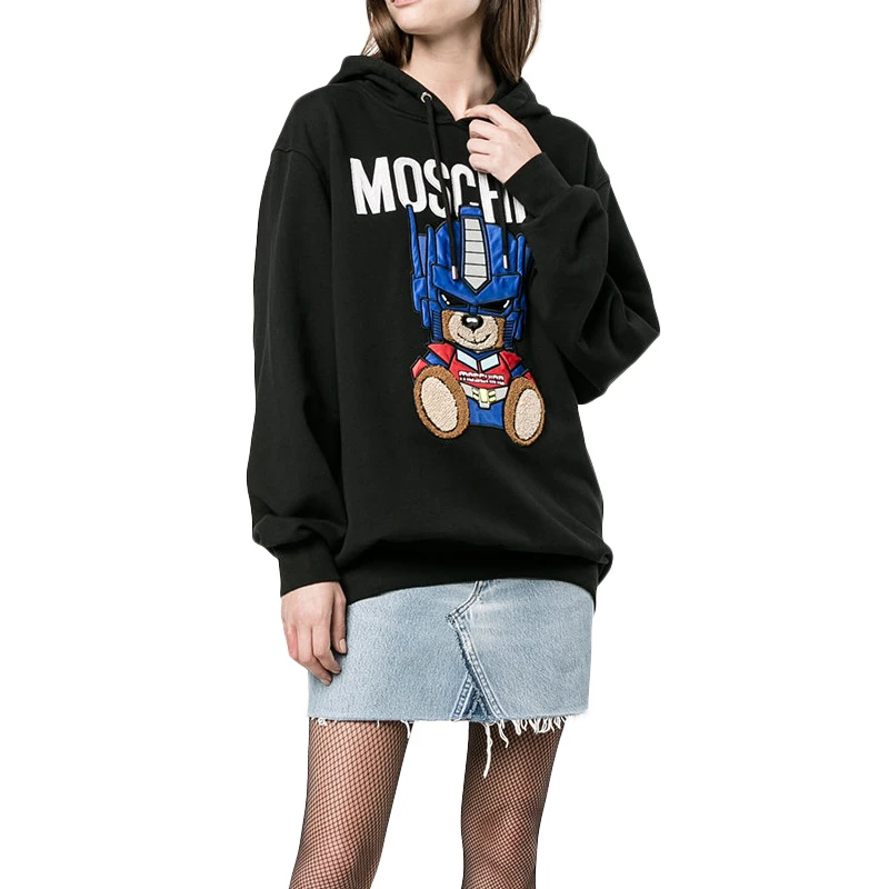 MOSCHINO 黑色女士卫衣/帽衫 V1706-5527-1555 商品