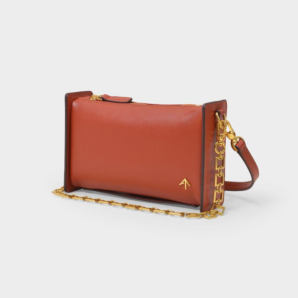 Mini Carmen Bag in Burgundy Leather商品第2张图片规格展示
