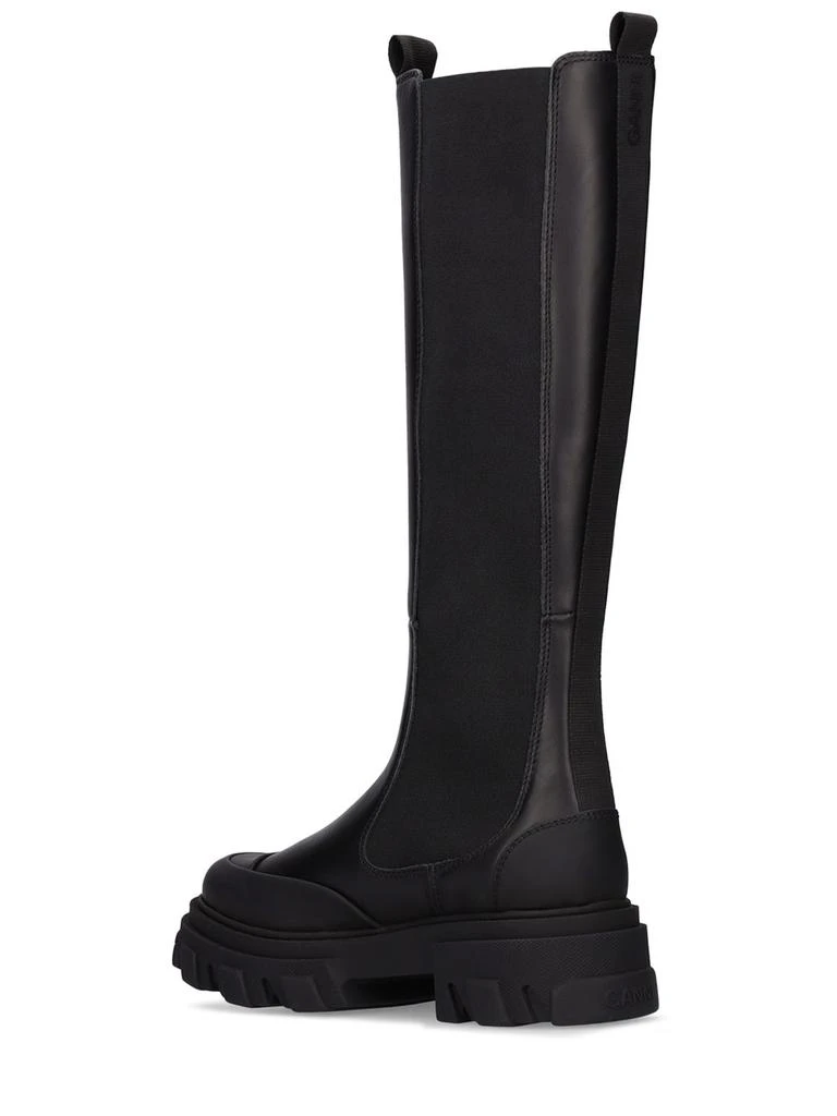 商品Ganni|50mm Leather Tall Boots,价格¥2285,第3张图片详细描述