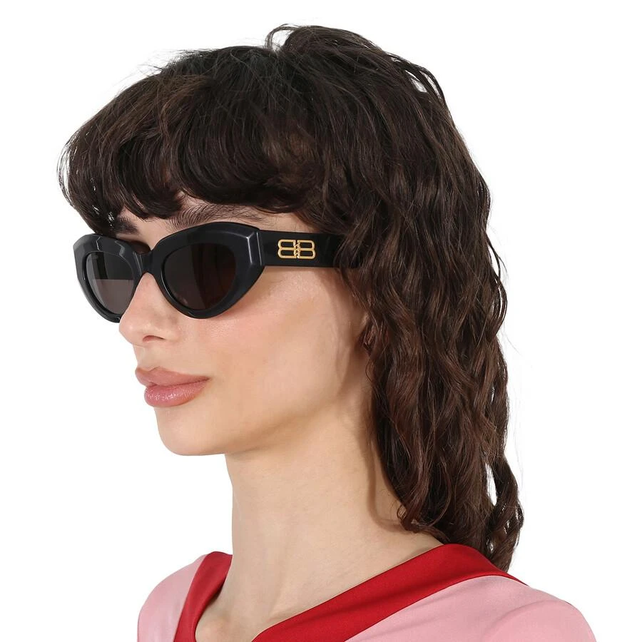 商品Balenciaga|Balenciaga Gray Cat Eye Ladies Sunglasses BB0236S 001 52,价格¥1695,第2张图片详细描述