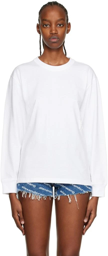 商品Alexander Wang|White Puff Long Sleeve T-Shirt,价格¥667,第1张图片