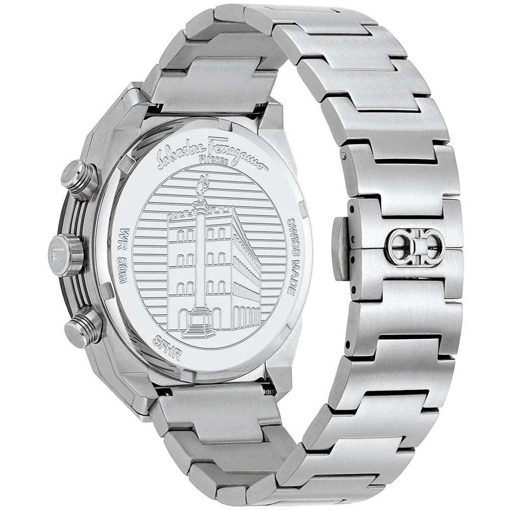 商品Salvatore Ferragamo|Ferragamo Men's Swiss SLX Chronograph Stainless Steel Bracelet Watch 43mm,价格¥8910,第3张图片详细描述