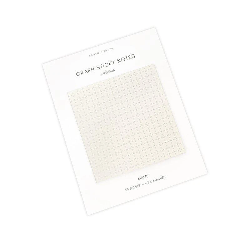 商品Cloth & Paper|Graph Sticky Notes | Angora,价格¥38,第1张图片