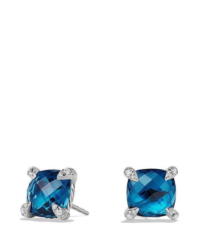 商品David Yurman|Châtelaine Earrings with Hampton Blue Topaz and Diamonds,价格¥7662,第1张图片