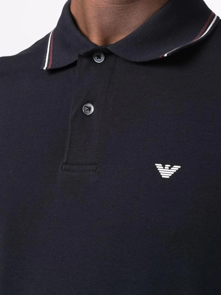 商品Emporio Armani|EMPORIO ARMANI - Logo Cotton Polo Shirt,价格¥776,第4张图片详细描述