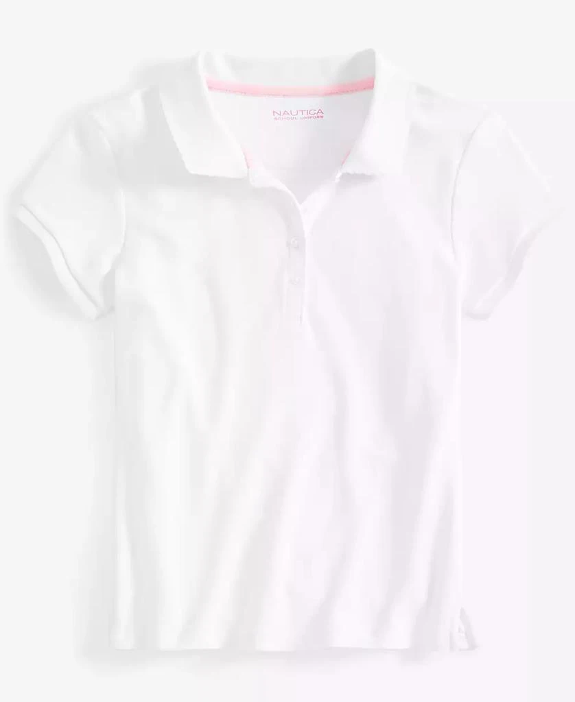 商品Nautica|Big Girls Uniform Short Sleeve Polo Shirt,价格¥180,第4张图片详细描述